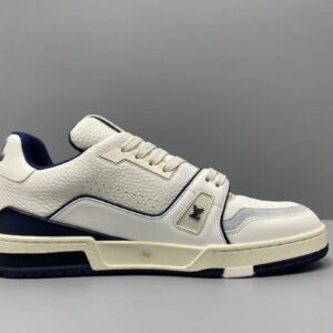 louis vuitton trainer white blue