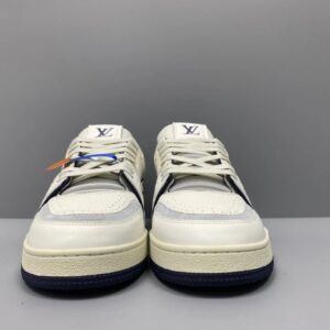 louis vuitton trainer white blue
