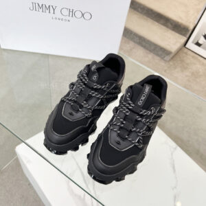 jimmy choo diamond x ii m sneakers black silver