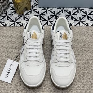 lanvin bumper sneakers white blue