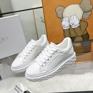 jimmy choo white diamond sneakers