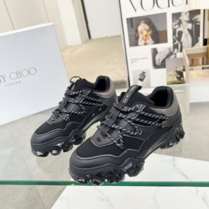 jimmy choo diamond x ii m sneakers black silver