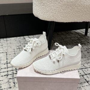 jimmy choo knit white sneakers