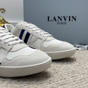 lanvin bumper sneakers white blue