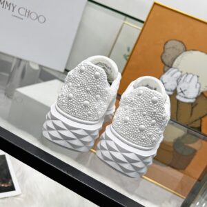 jimmy choo white diamond sneakers