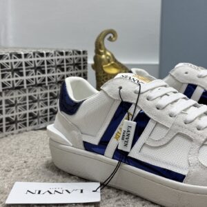 lanvin bumper sneakers white blue