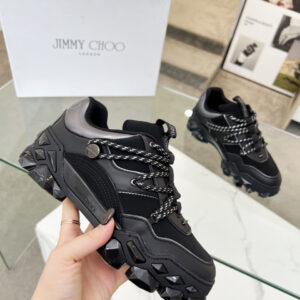 jimmy choo diamond x ii m sneakers black silver