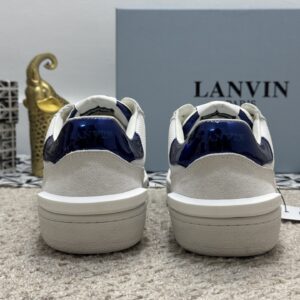 lanvin bumper sneakers white blue