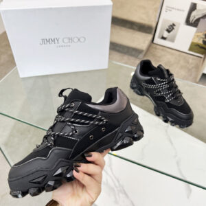 jimmy choo diamond x ii m sneakers black silver