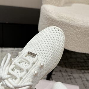 jimmy choo knit white sneakers