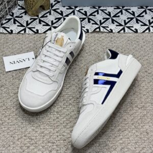 lanvin bumper sneakers white blue