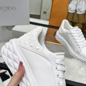 jimmy choo white diamond sneakers
