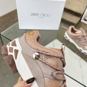 jimmy choo diamond x ii m sneakers pink