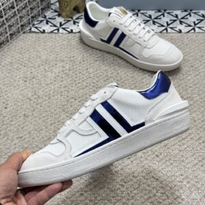 lanvin bumper sneakers white blue