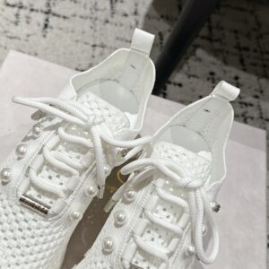 jimmy choo knit white sneakers