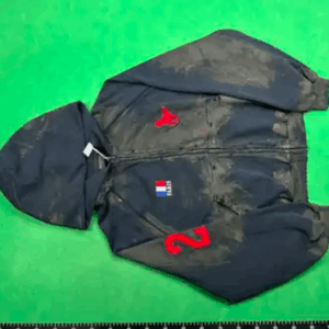 balenciaga & ralph lauren​ dirt zip up hoodie​ navy