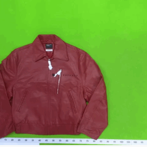 enfants riches deprimes unisex leather jacket (black & red)