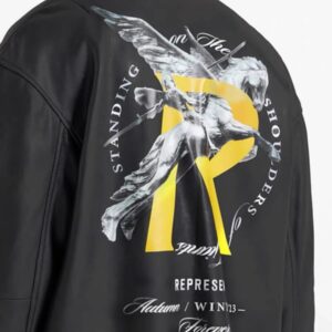 represent leather jacket black