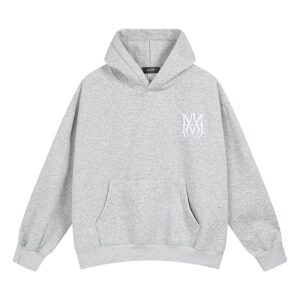 amiri fleece motif hoodie multicolor