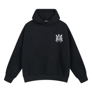 amiri fleece motif hoodie multicolor