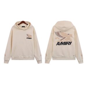 amiri crackled wing hoodie multicolor