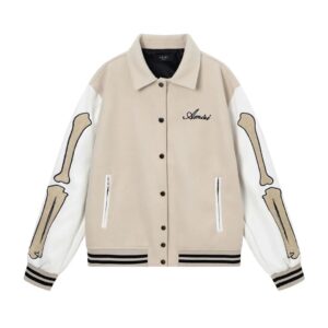 amiri bone embroidered varsity jacket multicolor