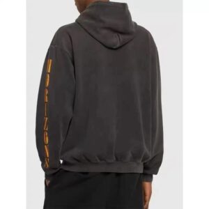 represent washed angel hoodie vintage black