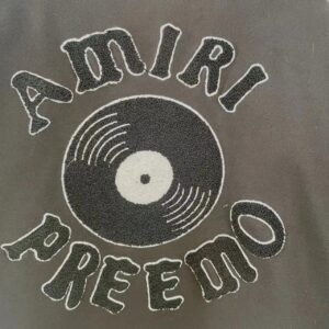 amiri varsity jacket black