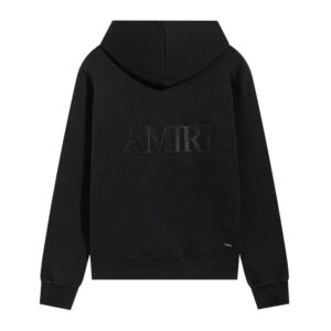 amiri embroidered hoodie black