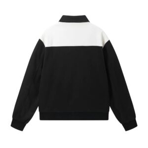 amiri black & white varsity jacket