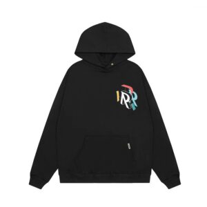 represent multicolor print hoodie black