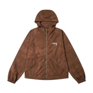 stussy hooded jacket multi color