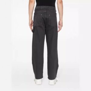 represent splash denim pants black