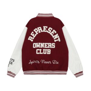 represent varsity jacket multicolor