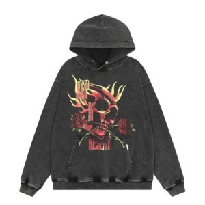 represent skull and roses hoodie multicolor