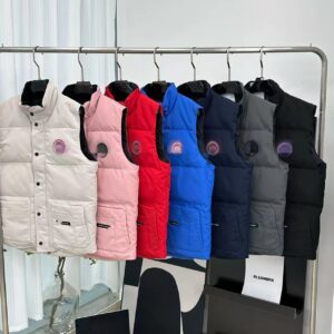 canada goose down vest multicolor