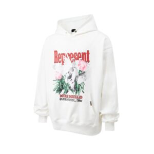 represent peace dove hoodie black/white