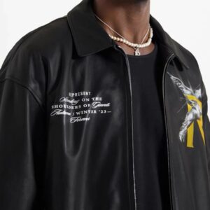 represent leather jacket black
