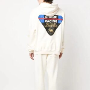 rhude triangle print hoodie multicolor