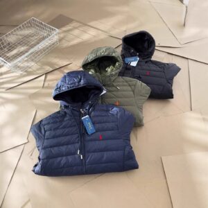ralph lauren lightweight hooded jacket navy