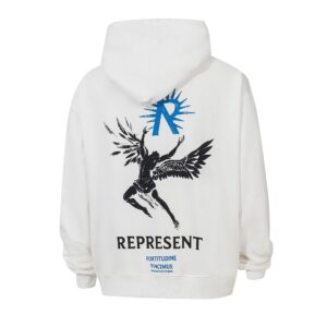 represent hoodie with angel print multicolor