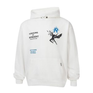 represent hoodie with angel print multicolor