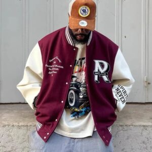 represent varsity jacket multicolor