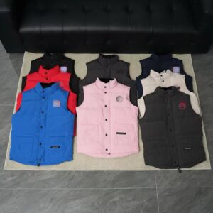 canada goose down vest multicolor