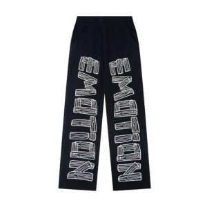 mixed&emotion rhinestone letter sweatpants