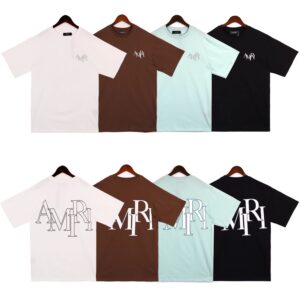 amiri logo graphic tee multicolor