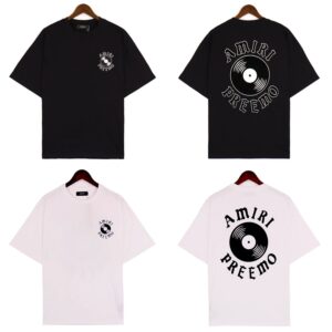 amiri logo graphic tee multicolor