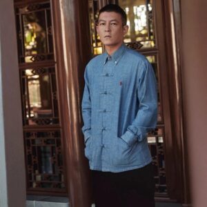 clot × rl traditional tang jacket blue/white