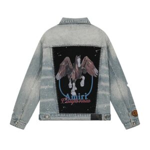 amiri pegasus denim jacket blue