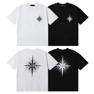 amiri letter print t shirt multicolor